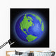 Globe Of Earth In Space Wall Mural