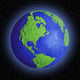Globe Of Earth In Space Wall Mural