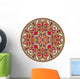 Decorative Design Circle Dish Wall Decal