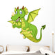 Cute cartoon dragon Wall Decal