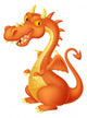 Cartoon Dragon Wall Decal