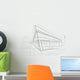 architectural sketch of modern corner building Wall Mural