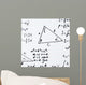 Trigonometry math equations and formulas Wall Mural