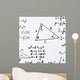 Trigonometry math equations and formulas Wall Mural