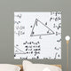 Trigonometry math equations and formulas Wall Mural