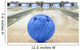 Balls on bowling alley against ten pins Wall Mural