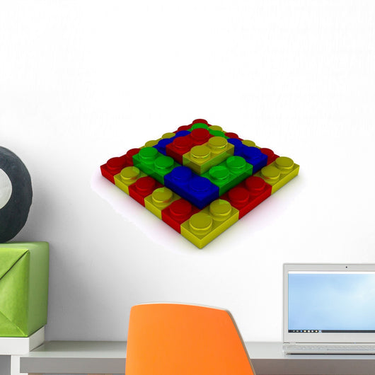 Building Blocks Pyramid Wall Decal