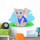 Cute Elephant Wall Decal