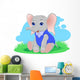 Cute Elephant Wall Decal