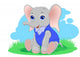Cute Elephant Wall Decal