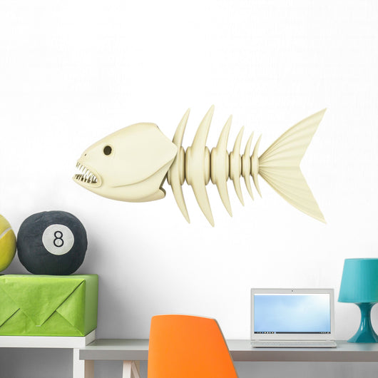 Fish Skeleton Wall Decal