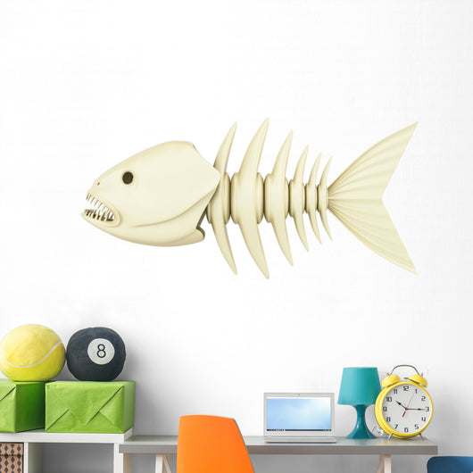 Fish Skeleton Wall Decal