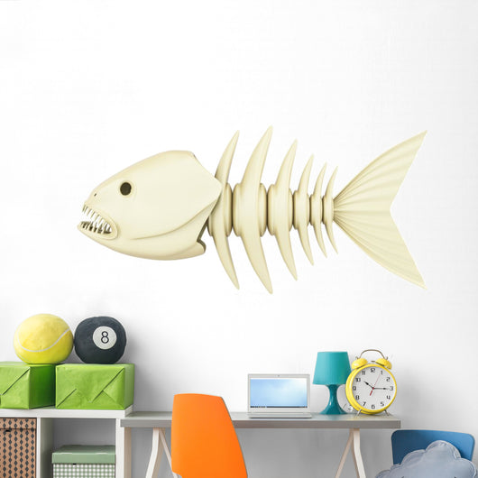 Fish Skeleton Wall Decal
