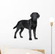 Black Labrador puppy Wall Decal