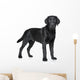 Black Labrador puppy Wall Decal