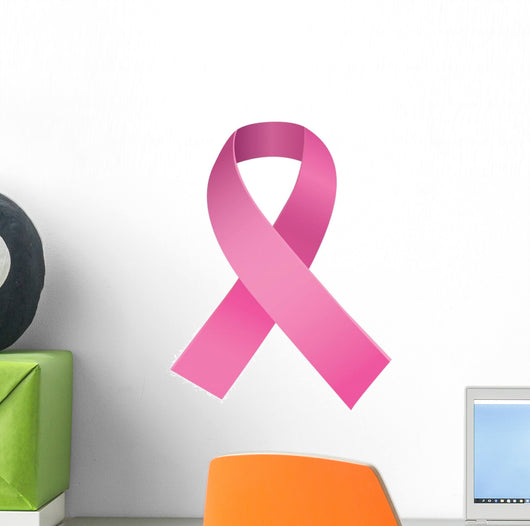 Pink breast cancer awareness ribbon Wall Decal