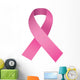 Pink breast cancer awareness ribbon Wall Decal