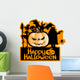 Vector sign. Happy Halloween. Wall Decal
