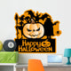 Vector sign. Happy Halloween. Wall Decal