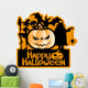 Vector sign. Happy Halloween. Wall Decal