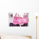 Composite image for breast cancer awareness Wall Mural
