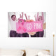 Composite image for breast cancer awareness Wall Mural
