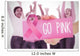 Composite image for breast cancer awareness Wall Mural
