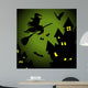 Flying Witch Halloween Night Wall Decal