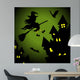 Flying Witch Halloween Night Wall Decal
