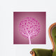 Plant with pink ribbon for breast cancer Wall Mural