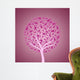 Plant with pink ribbon for breast cancer Wall Mural