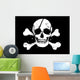 Black Pirate Flag Wall Decal