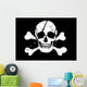 Black Pirate Flag Wall Decal