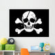 Black Pirate Flag Wall Decal