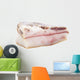 Ukrainian salty lard isolated on a white background Wall Decal