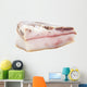 Ukrainian salty lard isolated on a white background Wall Decal