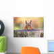 Red Squirrel can't believe his luck Wall Mural