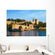 Avignon Bridge with Popes Palace and Rhone river, Provence Wall Mural