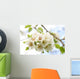 White Cherry Blossoms Branch Wall Decal