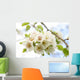 White Cherry Blossoms Branch Wall Decal