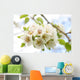 White Cherry Blossoms Branch Wall Decal