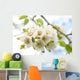 White Cherry Blossoms Branch Wall Decal
