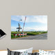 Railway Crossing Rural Scene Wall Decal