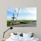 Railway Crossing Rural Scene Wall Decal