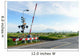 Railway Crossing Rural Scene Wall Decal