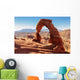 Freestanding natural arch located in Arches National Park Wall Mural