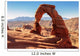 Freestanding natural arch located in Arches National Park Wall Mural