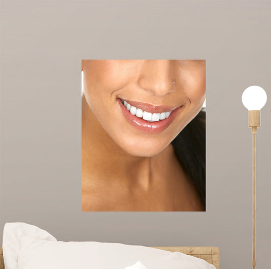 Woman Teeth Wall Decal