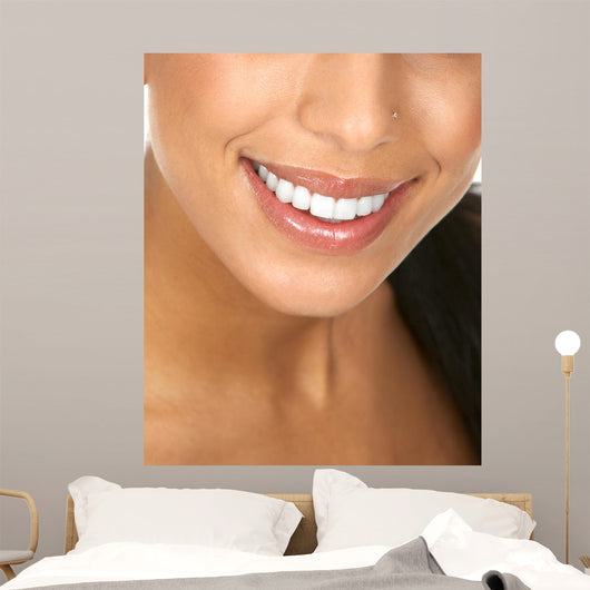 Woman Teeth Wall Decal