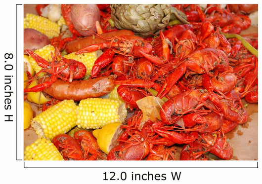 Getting Crayfish ready to boil at a cookout with selective DOF Wall Mural